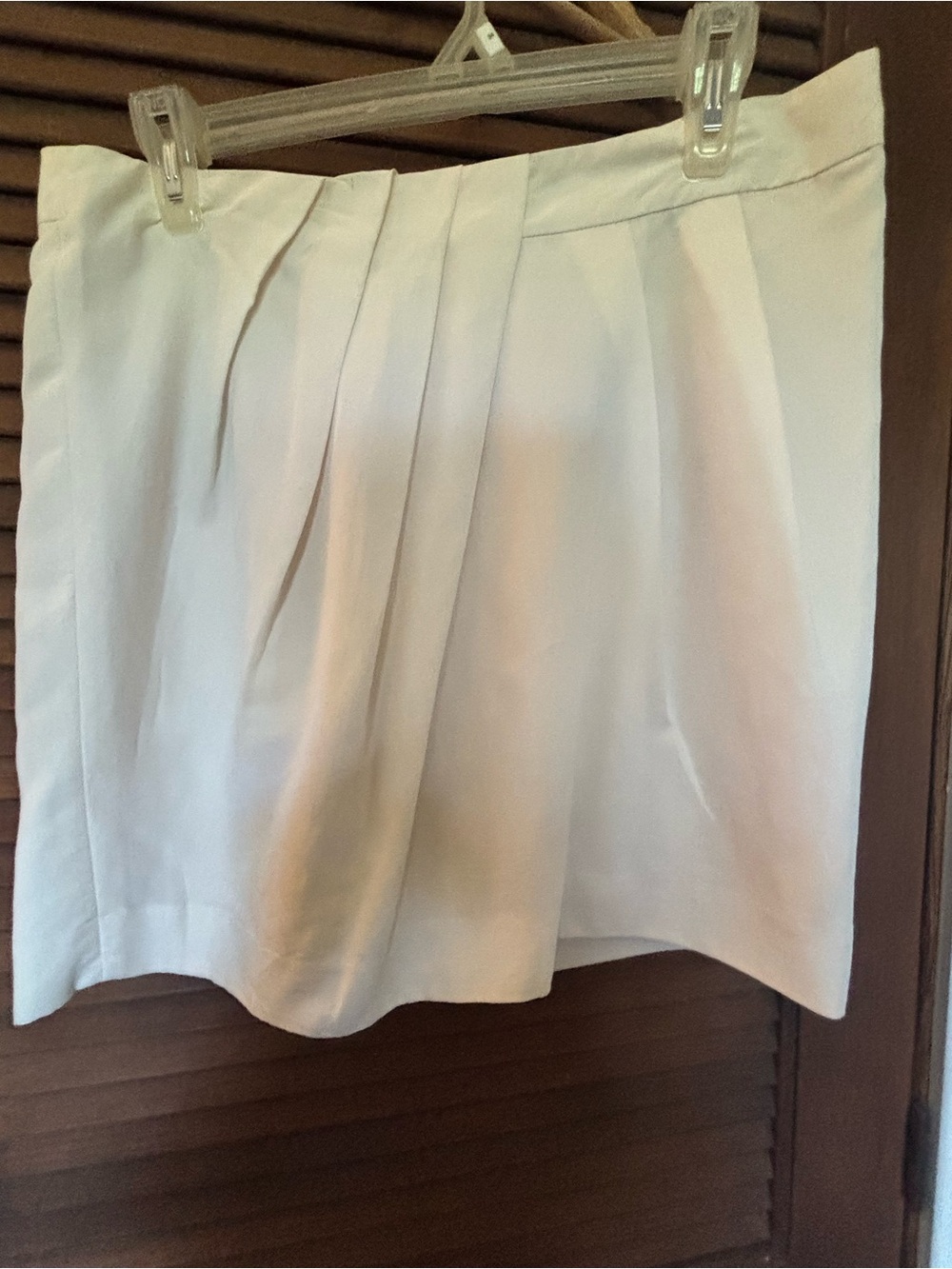 GAP White Pleated Mini Skirt